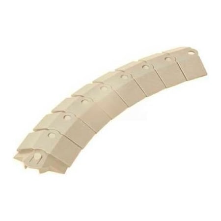 Ultratech Cable Protector Extension, 3/4 in H, 3 in L, 13-1/8 in W, 1 Channel, ABS, Gray 1807